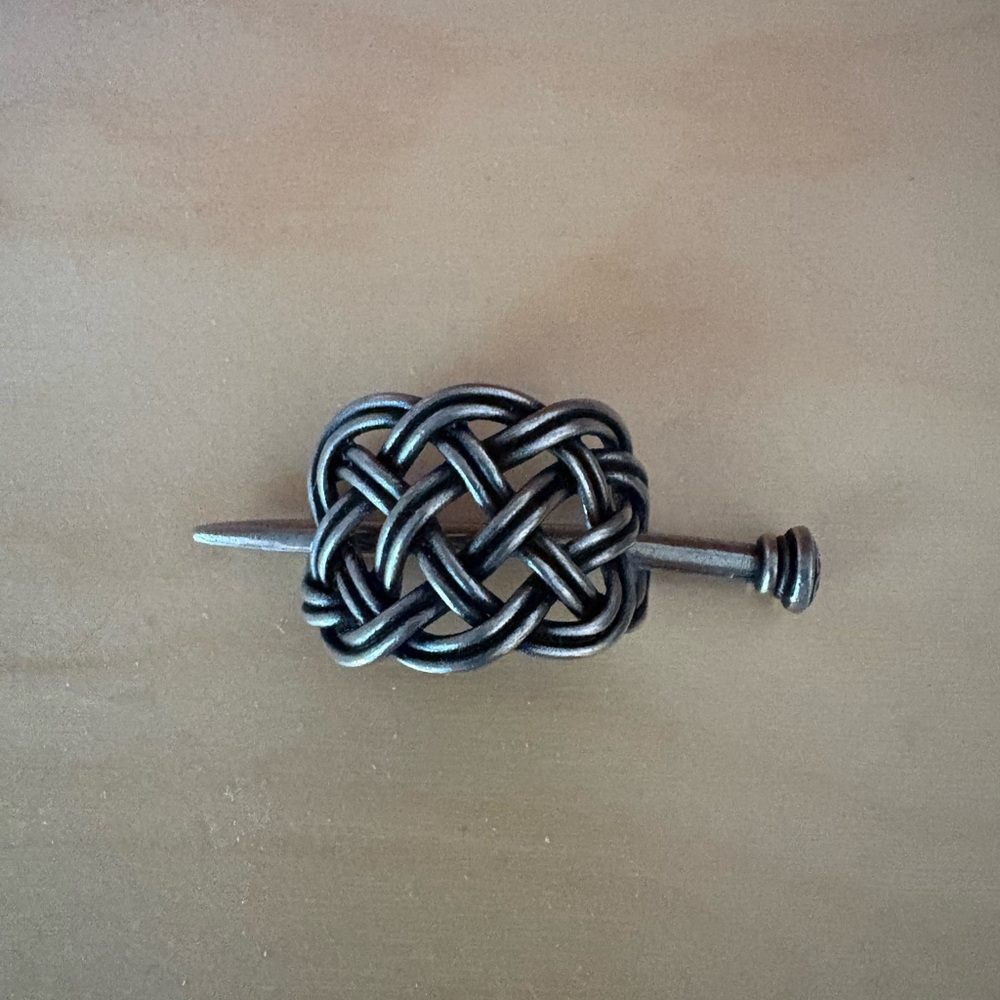 Silver Celtic Knot Hairpin